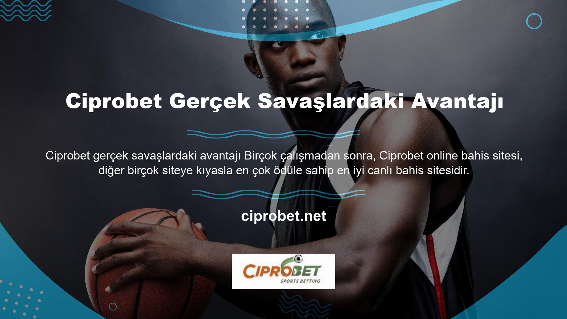 Ciprobet online bahis sitesi canlı oyunlar bölümünde ve diğer alanlarda yüksek oranlar sunmaktadır