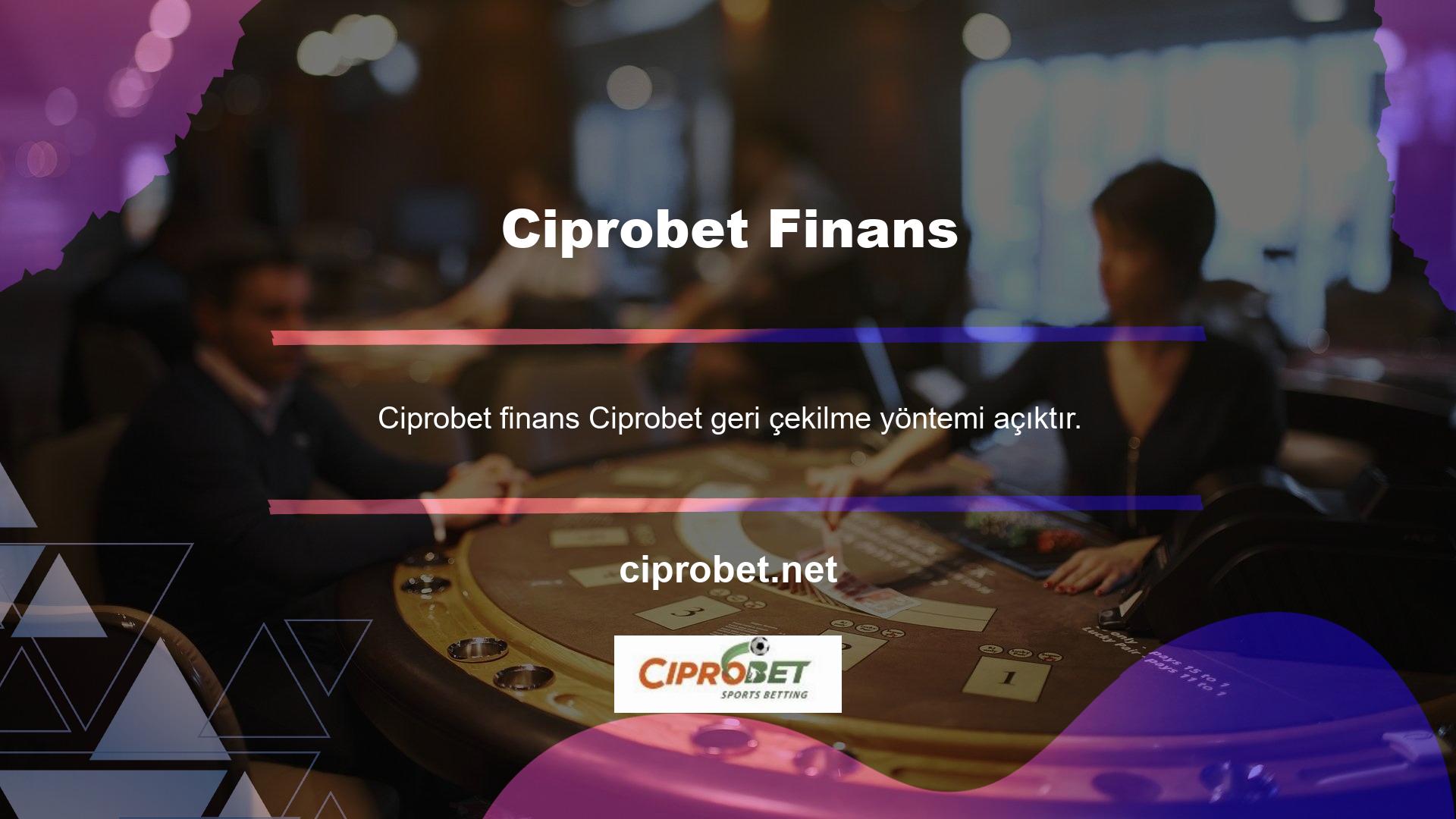 Ayrıca Ciprobet, Casino oynayanlar için çeşitli bahis seçenekleri sunmaktadır