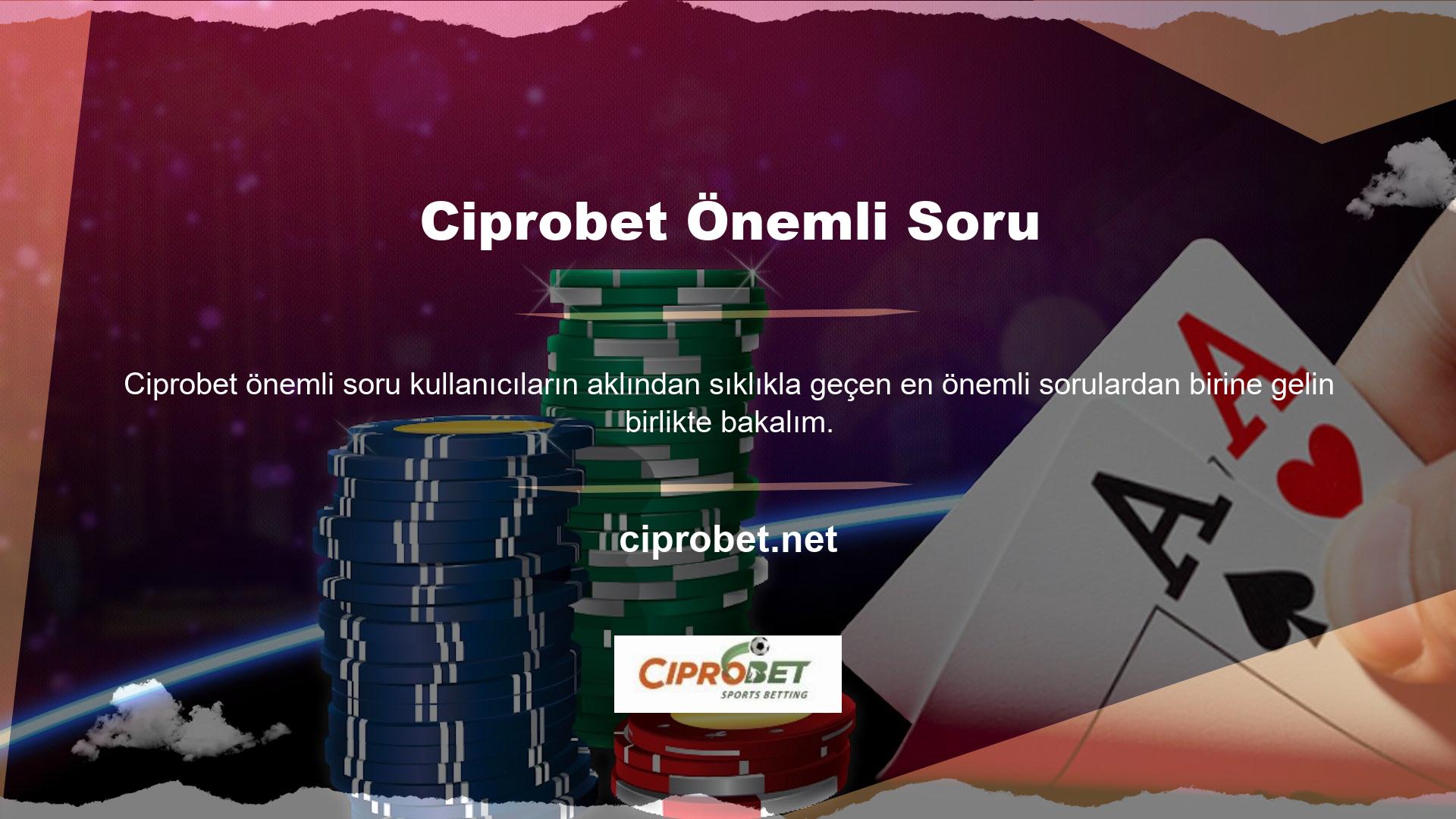 Ciprobet canlı bahislerin maliyetleri yüksek mi? Canlı bahis pahalı mıdır? Bu sorunun çözümü oldukça basittir